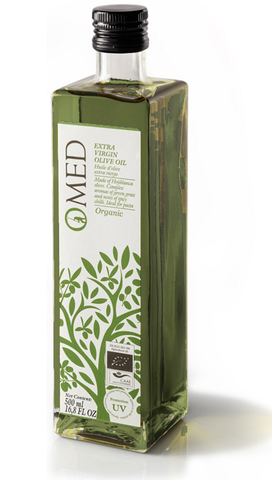 Botella UV aceite orgánico omed