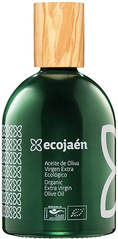 Botella AOVE Tapón Madera de Olivo 500ml Ecojaen