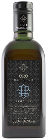 Botella AOVE 500ml Ecológico Arbequina Oro del Desierto