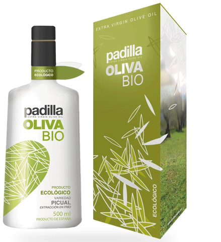 Padilla Oliva Bio, Caja de 12 estuches con botella de 500 ml