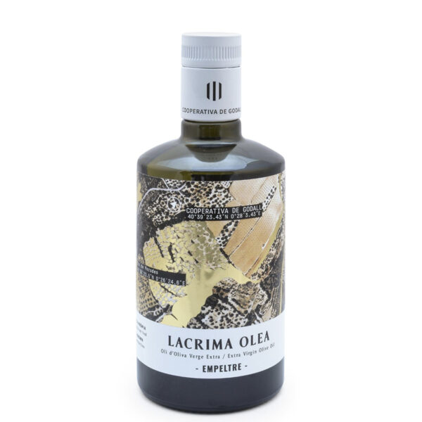 Botella aceite variedad empeltre con denominación de origen 250ml lacrima olea