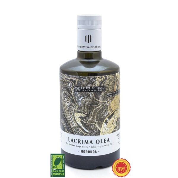 Botella aceite variedad morruda con denominación de origen 250ml lacrima olea