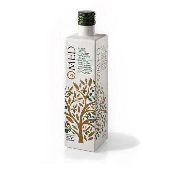 Botella blanca arbequina 500ml omed