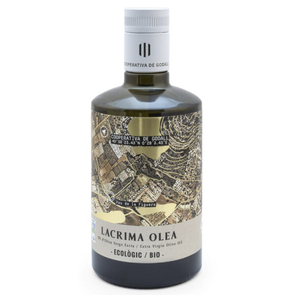 Botella de aceite ecológico 500ml de lacrima olea