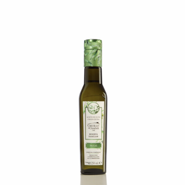 Botella reserva familiar picual 250ml aceite de castillo de canena