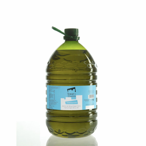 Garrrafa de 5 litros arbequina aceite de castillo de canena