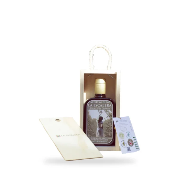 La Escalera ecológico · Estuche de madera 500 ml