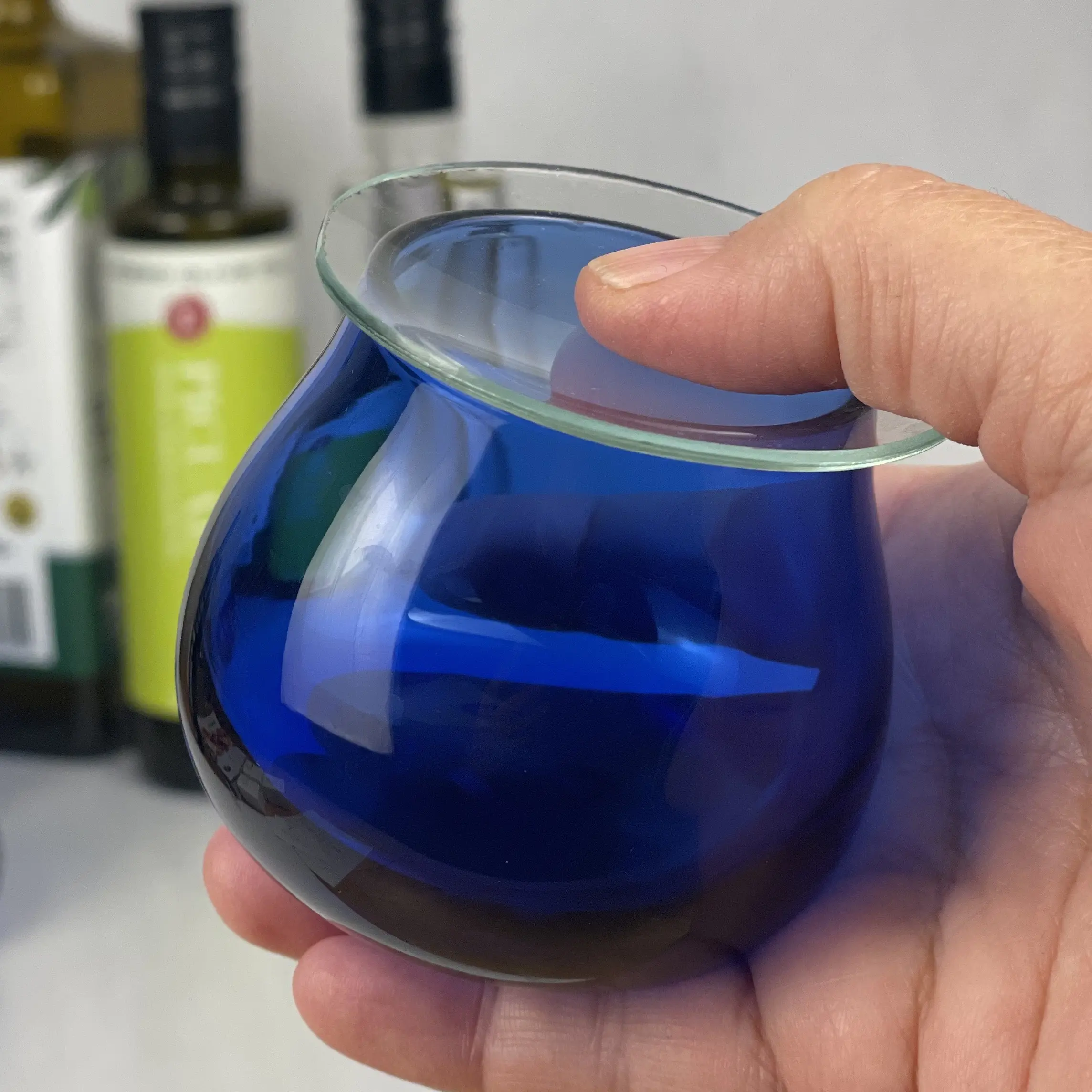 Verre pour déguster une huile vierge extra