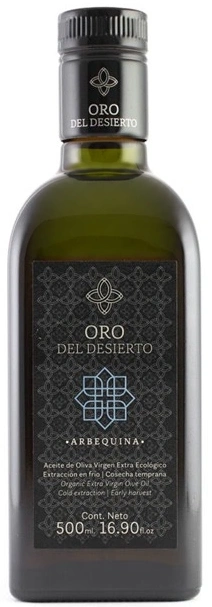 Botella AOVE 500ml Ecológico Arbequina Oro del Desierto